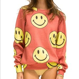Aviator Nation Smiley Face Sweatshirt